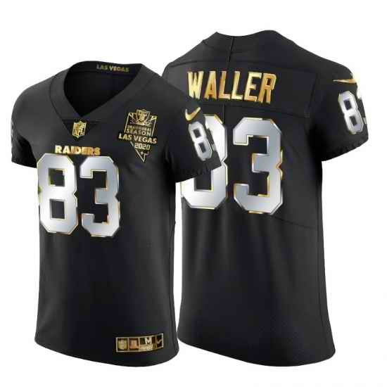 Las Vegas Raiders 83 Darren Waller Men Nike Black Edition Vapor Untouchable Elite NFL Jersey